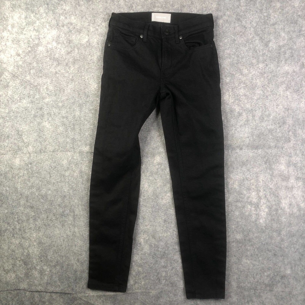 Everlane Jeans Women 24 Skinny Ankle Medium Rise Dark Wash Denim Casual Black